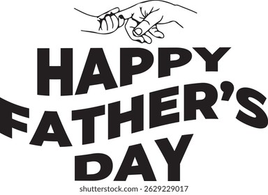 This design features typography celebrating Father's Day, suitable for printing on t-shirts. 
