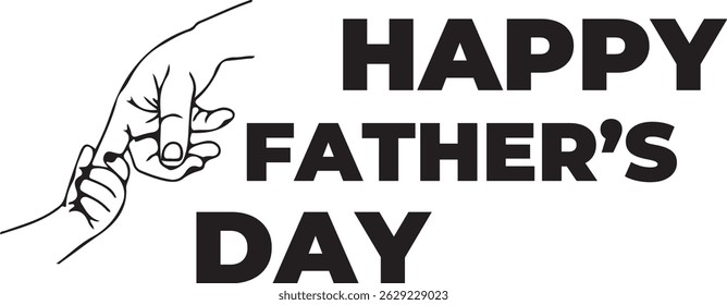 This design features typography celebrating Father's Day, suitable for printing on t-shirts. 