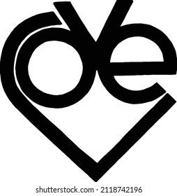 This design features the words in a retro sixties style. 
