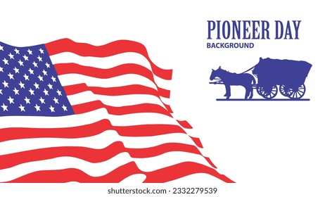 In this design, the focus will be on the strong connection between the pioneers and their American heritage. The design will prominently feature US flags to emphasize the pioneers' sense of patriotism