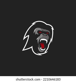 This Design Gorilla Mascot Logo