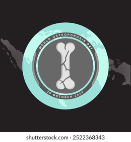 Este diseño tiene un tema de osteoporosis que representa la fragilidad de los huesos y utiliza los colores azul y blanco para el estrés de la salud y el cuidado de los huesos.
