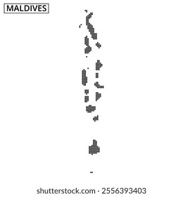 This design highlights the distinct shapes of the Maldives islands against a soft wave background, emphasizing their natural beauty.