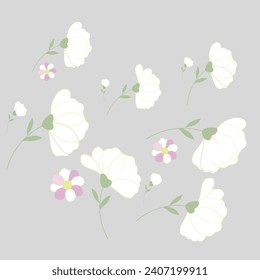 Este diseño se inspira en un jardín blanco donde la atmósfera es pura y la flora en primavera. 