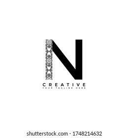 Este es el diseño de la letra N logotipo con el estilo inicial del logotipo. Este logotipo es adecuado para empresas u otras empresas creativas compartidas. Este logotipo puede utilizarse para fines comerciales y educativos.