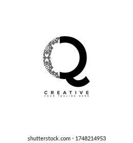 This is the design of the letter Q logo with the initial logo style. This logo is suitable for companies or other creative business sharing. This logo can be used for commercial and educational.