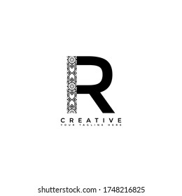 This is the design of the letter R logo with the initial logo style. This logo is suitable for companies or other creative business sharing. This logo can be used for commercial and educational.