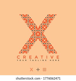 This is the design of the letter X logo with the initial logo style. This logo is suitable for companies or other creative business sharing. This logo can be used for commercial & educational.