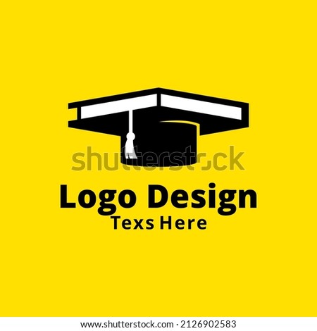 This design is a logo for a book made like a graduation hat.
It is suitable for representing a campus, a place for teaching and learning, private lessons, etc.