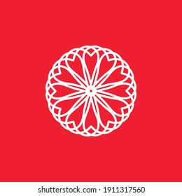 This design is made from a love shape pattern so that it has a beautiful symmetrical shape.