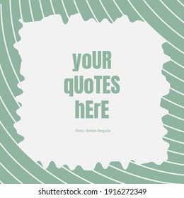 This design is a quote template with dialogue balloon elements as well as an eye-catching pattern