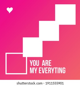 this design is a quote template on the theme of love. Hope it can help to make quotes on Valentine's Day later.