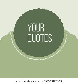 This design is a quotes template with a dialog balloon element.