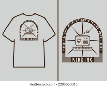 This design refers to a music t-shirt design.