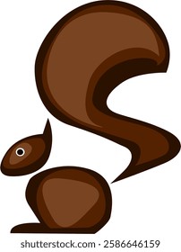 This is a design of a squirrel