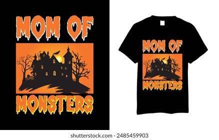 This design will suits men, women, young, gilrs and boys. This design is made on Mom of Monsters design. Gift this shirt who love Halloween enjoy. Grab Now.