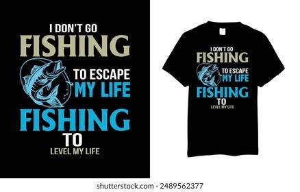 This design will suits men, women, young, gilrs and boys. This design is made on I dont go fishing to escape Fishing design. Gift this shirt who love Fishing enjoy. Grab Now.