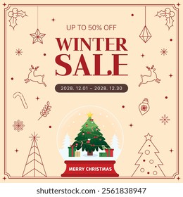 This is the design of the winter sale event.