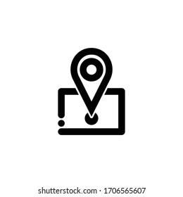This Destination Map icon is in Line style available to download as EPS 10