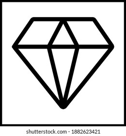 Este icono de diamante se puede usar para varios fines
