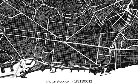 This is a digital map city. It is Barcelona