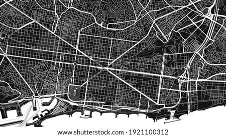 This is a digital map city. It is Barcelona