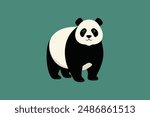 This digital product features a stunning vector art illustration of a Giant Panda, meticulously crafted for graphic design projects seeking a touch of natural beauty and elegance.