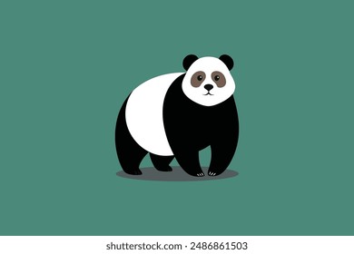  Dieses Digitalprodukt bietet eine atemberaubende Vektorgrafik-Illustration eines Riesen-Panda, der sorgfältig für Grafikdesign-Projekte gefertigt wurde, die einen Hauch von natürlicher Schönheit und Eleganz suchen.