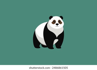  Dieses Digitalprodukt bietet eine atemberaubende Vektorgrafik-Illustration eines Riesen-Panda, der sorgfältig für Grafikdesign-Projekte gefertigt wurde, die einen Hauch von natürlicher Schönheit und Eleganz suchen.