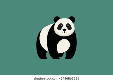  Dieses Digitalprodukt bietet eine atemberaubende Vektorgrafik-Illustration eines Riesen-Panda, der sorgfältig für Grafikdesign-Projekte gefertigt wurde, die einen Hauch von natürlicher Schönheit und Eleganz suchen.