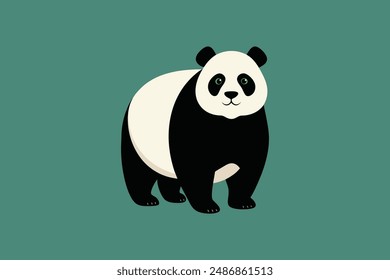  Dieses Digitalprodukt bietet eine atemberaubende Vektorgrafik-Illustration eines Riesen-Panda, der sorgfältig für Grafikdesign-Projekte gefertigt wurde, die einen Hauch von natürlicher Schönheit und Eleganz suchen.