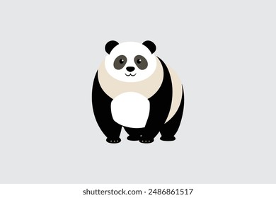  Dieses Digitalprodukt bietet eine atemberaubende Vektorgrafik-Illustration eines Riesen-Panda, der sorgfältig für Grafikdesign-Projekte gefertigt wurde, die einen Hauch von natürlicher Schönheit und Eleganz suchen.