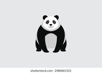  Dieses Digitalprodukt bietet eine atemberaubende Vektorgrafik-Illustration eines Riesen-Panda, der sorgfältig für Grafikdesign-Projekte gefertigt wurde, die einen Hauch von natürlicher Schönheit und Eleganz suchen.