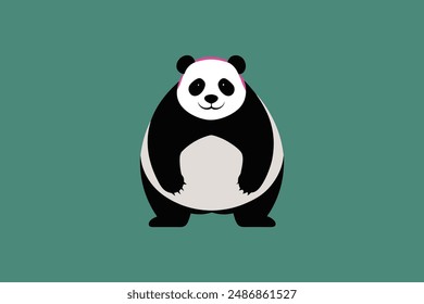  Dieses Digitalprodukt bietet eine atemberaubende Vektorgrafik-Illustration eines Riesen-Panda, der sorgfältig für Grafikdesign-Projekte gefertigt wurde, die einen Hauch von natürlicher Schönheit und Eleganz suchen.