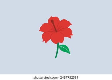 This digital product features a stunning vector art illustration of a beautiful Hibiscus flower, showcasing intricate details and vibrant colors. Ideal for graphic design projects.