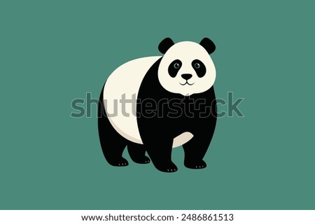  This digital product features a stunning vector art illustration of a Giant Panda, meticulously crafted for graphic design projects seeking a touch of natural beauty and elegance.