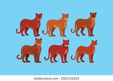  This digital product features vector artwork of a Cougar (Mountain Lion), ideal for graphic design projects. The design is scalable and perfect for various uses like logos, illustrations, or prints.