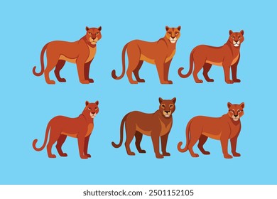  This digital product features vector artwork of a Cougar (Mountain Lion), ideal for graphic design projects. The design is scalable and perfect for various uses like logos, illustrations, or prints.