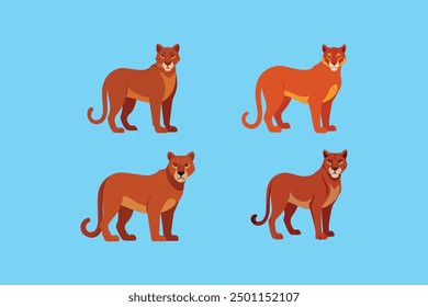  This digital product features vector artwork of a Cougar (Mountain Lion), ideal for graphic design projects. The design is scalable and perfect for various uses like logos, illustrations, or prints.