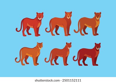  This digital product features vector artwork of a Cougar (Mountain Lion), ideal for graphic design projects. The design is scalable and perfect for various uses like logos, illustrations, or prints.