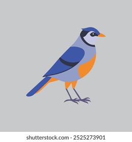 This digital product is a vector artwork of a Blue Jay bird, perfect for graphic design projects, illustrations, and print. It is scalable and editable without loss of quality.