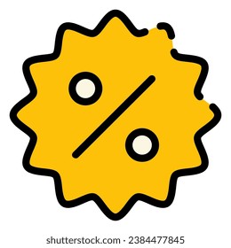 This Discount icon is suitable for shopping, ecommerce, supermarket and business
