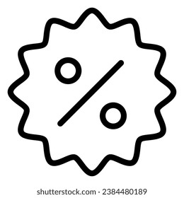 Este icono de descuento es adecuado para compras, comercio electrónico, supermercados y negocios