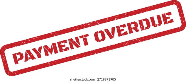 Esse carimbo vermelho em apuros afirma ousadamente "Pagamento Vencido", adequado para lembrar os clientes sobre pagamentos atrasados em faturas ou demonstrativos. Significa um prazo de pagamento não cumprido.