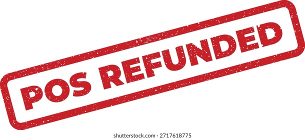 Este sello de Vector en dificultades significa una transacción de punto de venta reembolsada. Perfecto para registros financieros, políticas de retorno o activos de Servicio al cliente.