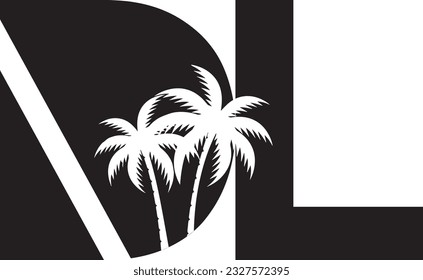 Este es el logo de DL con palmera.