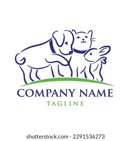 This is a dog animal logo design