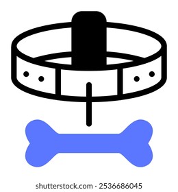 This Dog collar icon is suitable for furniture, household, interior decoration, etc.