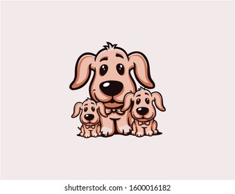 This is a dog logo, suitable for a pet shop, clinic, or animal, etc. as a logo.