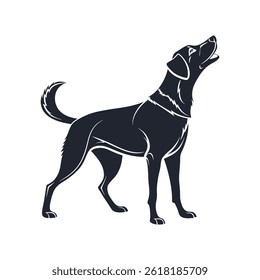 This is a dog vector design .